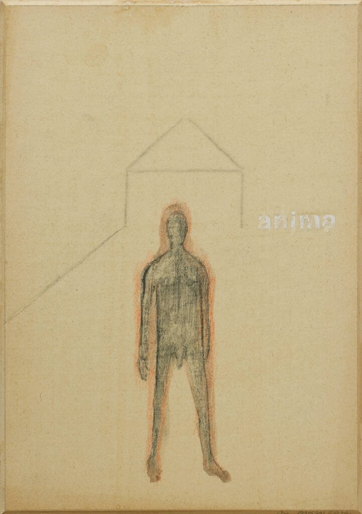 Baksai József: Anima, 2016, ceruza, karton