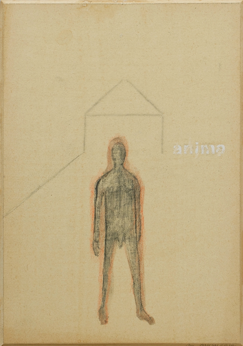 Baksai József: Anima, 2016, ceruza, karton