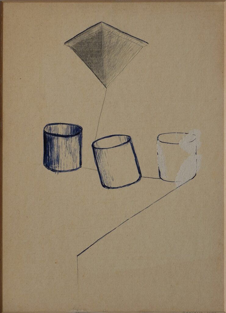 Baksai József: Deficit, 2016, ceruza, tinta, papír