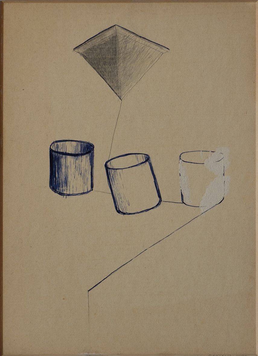 Baksai József: Deficit, 2016, ceruza, tinta, papír