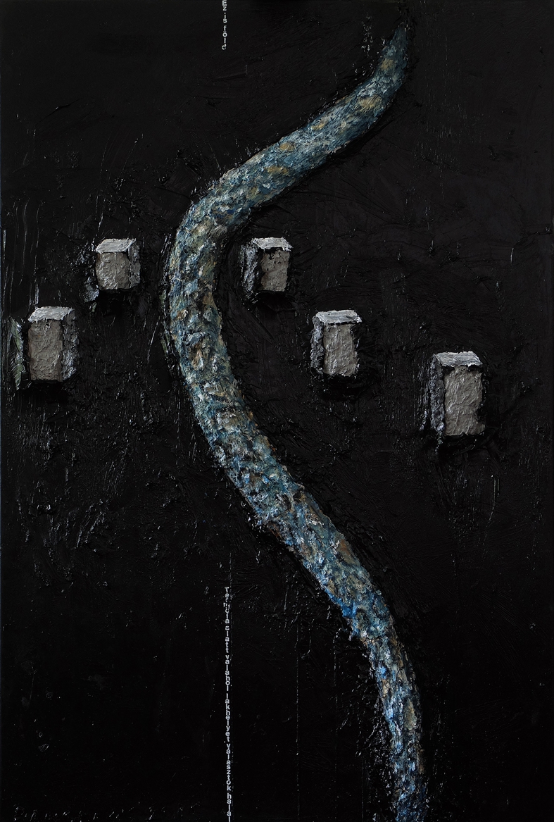 Baksai József: Öregek könyve, 2015, olaj, vászon