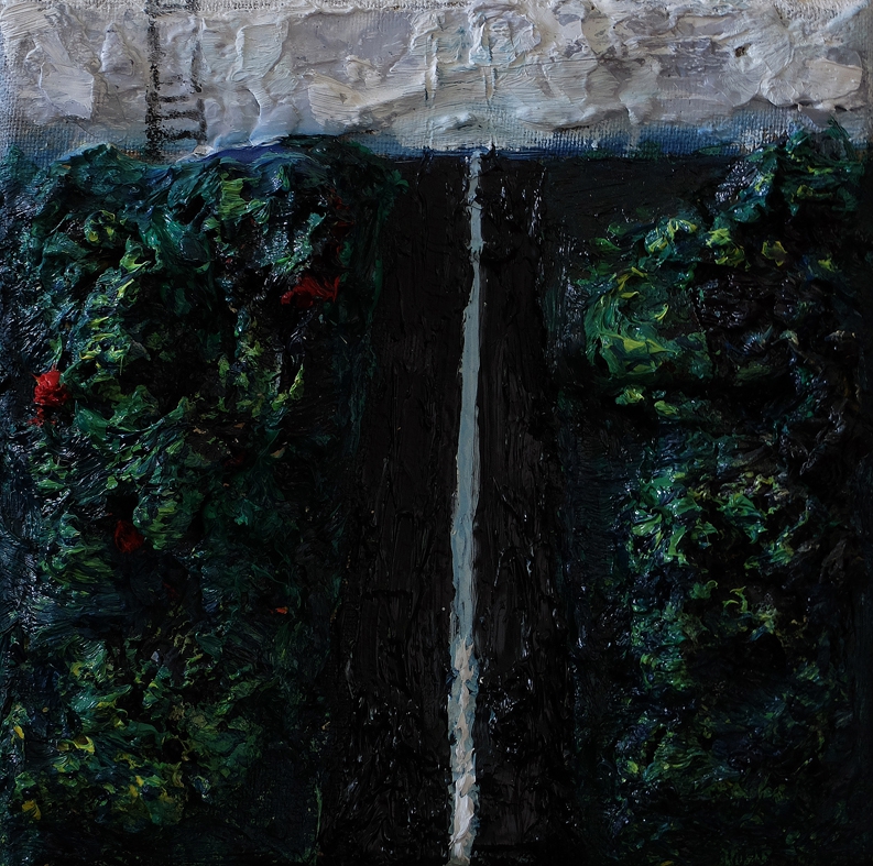 Baksai József: Út, 2014, olaj, vászon