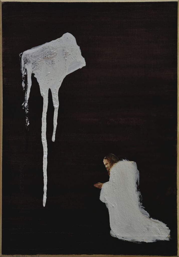 Baksai József: Effeta, 2019, tempera, akvarell, karton