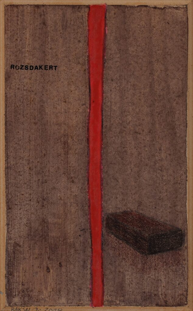 Baksai József: Rozsdakert, 2018, akvarell, karton