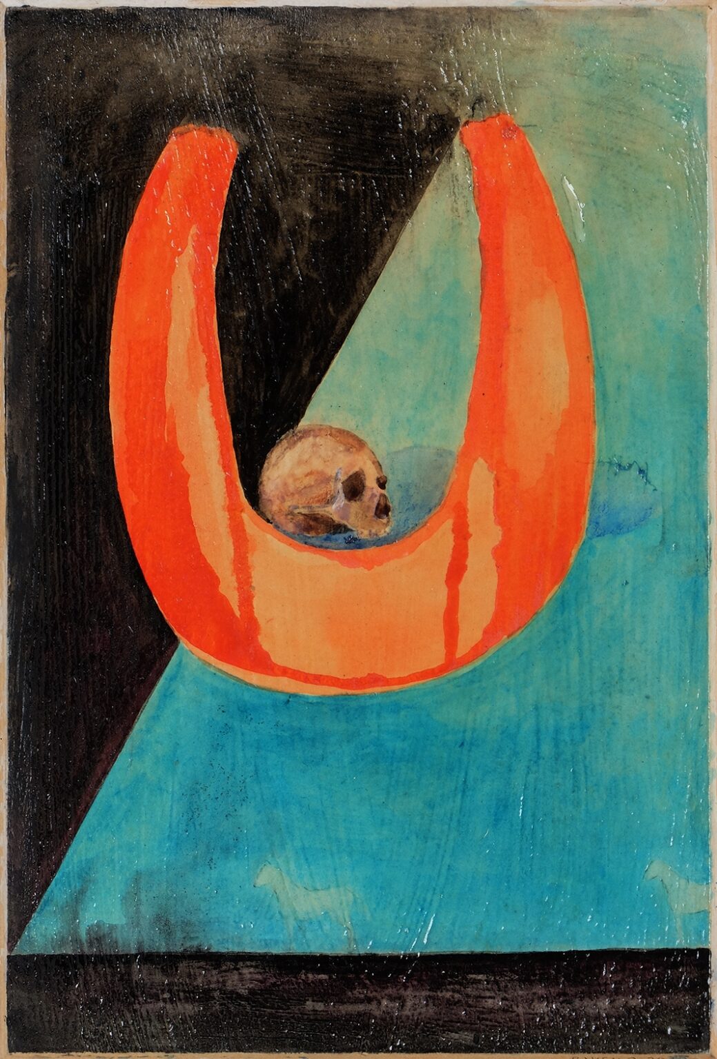 Baksai József: Utazás II., 2018, akvarell, karton